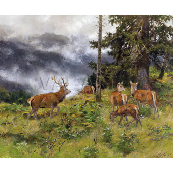 РЕПРОДУКЦИИ НА КАРТИНИ Елен в утринната мъгла (1898)